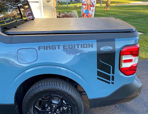 Paar Seitenbett Ford Maverick First Edition Vinyl Logo Aufkleber Aufkleber Grafik
