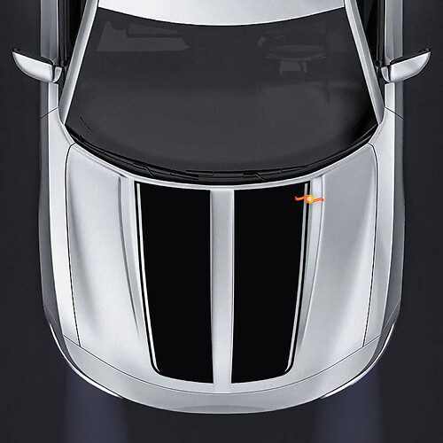 Dodge Charger Hood-Accent Aufkleber-Grafik passend für Modelle 2015–2020

