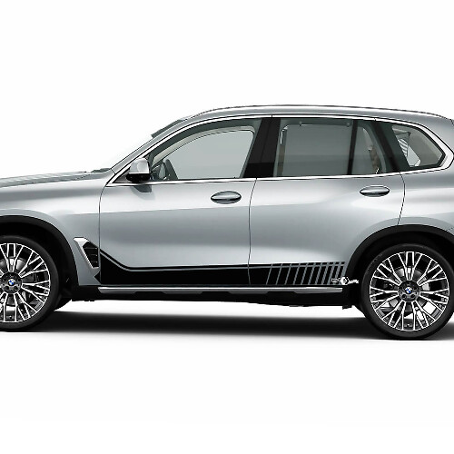 Seitliche Akzentstreifen für BMW G05 Seitentüren, Vinyl-Aufkleber
