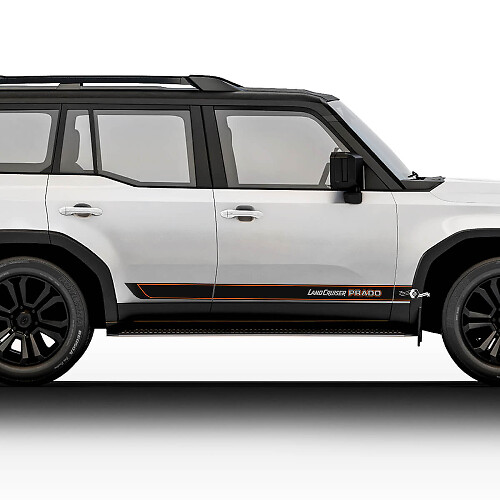 Toyota Land Cruiser Prado Vintage-Stil Streifen Aufkleber Aufkleber Vinyl Grafik Aufkleber Aufkleber Kit
 1