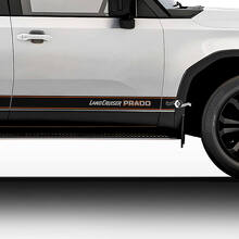 Toyota Land Cruiser Prado Vintage-Stil Streifen Aufkleber Aufkleber Vinyl Grafik Aufkleber Aufkleber Kit
 2
