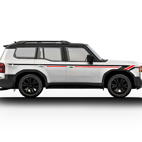 Toyota Land Cruiser Türen Streifen Aufkleber Aufkleber Vinyl Grafik Aufkleber Aufkleber Kit
