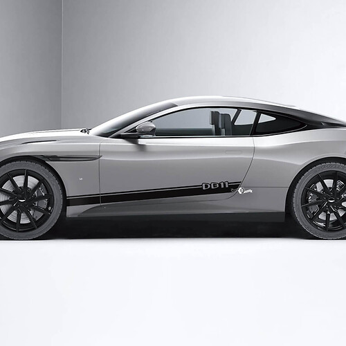 Seite Aston Martin DB11 Seitentüren Vinyl Aufkleber Aufkleber 2
