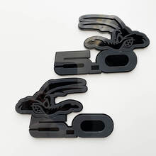 COYOTE 5.0 Fender Badges Emblem 3D-Abzeichen Schwarz vs. Grau 2
 5