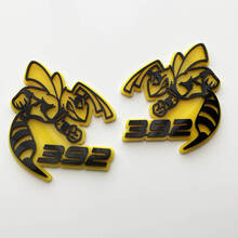 Hornet Bee 392 3D-Abzeichen, gelbes vs. schwarzes Fender-Abzeichen-Emblem
 4