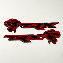TRX 3D-Abzeichen Schwarz vs. Rot Fender-Abzeichen-Emblem 2
 9