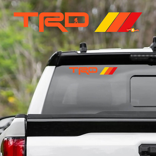 TRD Bigfoot Vintage Style Heckscheiben-Vinylaufkleber für Toyota Tundra
