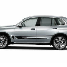 Maßgeschneidertes Seitenstreifen-Aufkleber-Set für BMW X5 G05 – zweifarbige Vinylgrafiken
 2