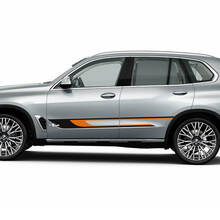 Maßgeschneidertes Seitenstreifen-Aufkleber-Set für BMW X5 G05 – zweifarbige Vinylgrafiken
 3