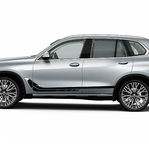 Individuelles Seitenstreifen-Aufkleber-Set für BMW X5 G05, Vinyl-Grafik
