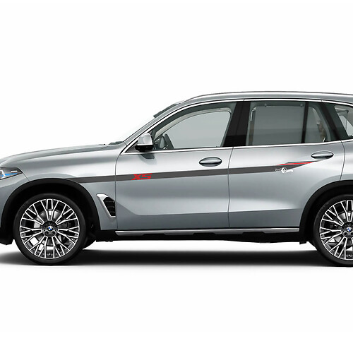 Accent X5 Logo Seitenstreifen-Aufkleber-Set für BMW X5 G05 – individuelle Vinyl-Grafiken
