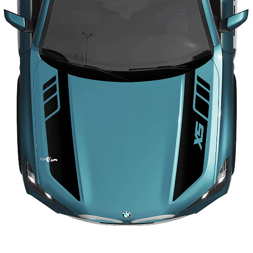 BMW X5 G05 Motorhauben-Akzent Individuelle Streifen Aufkleber