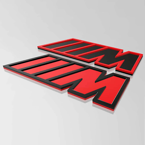 M Style 3D Kotflügelabzeichen Emblem für BMW Modelle
