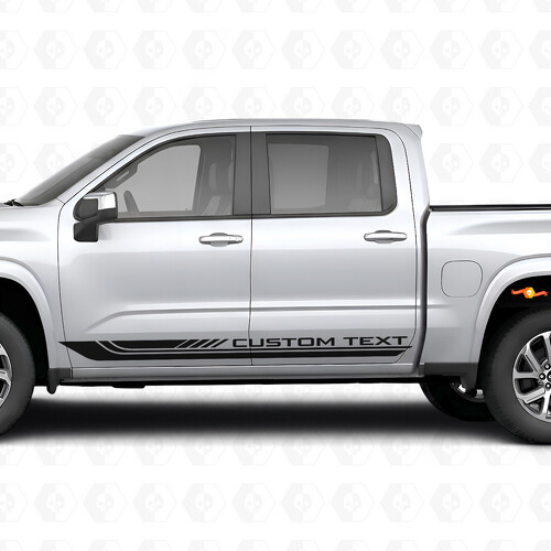 Benutzerdefinierter Textrahmen Tür- & Schwellerleisten Vinylstreifen für Chevrolet Silverado 1500 Next Generation 2027_1