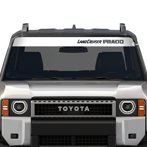 Land Cruiser Prado Frontscheiben-Vinylaufkleber für Toyota Land Cruiser 2024