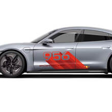 Porsche Taycan Maßgeschneidertes Aufkleber-Set Seitentüraufkleber – individuelle Vinyl-Grafiken
 2