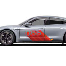 Nummer 9 Seiten Tür Vinyl Aufkleber Set für Porsche Taycan_4