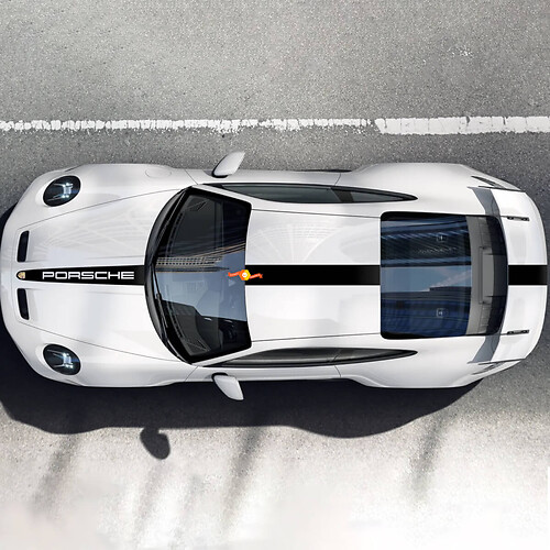 Porsche 911 GT3 Seitenlogo-Aufkleber – individuelle Vinyl-Grafik 2
