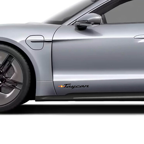 Porsche Taycan seitlicher Modellname-Logo-Aufkleber
