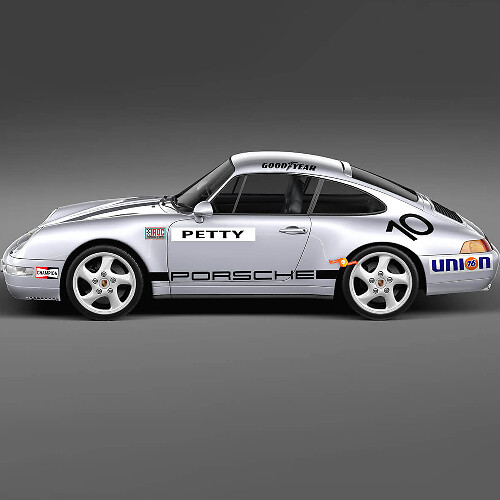 1974 Porsche 911 Racing Aufkleber-Set – klassische Vinylgrafiken zur Restaurierung und Individualisierung 2
