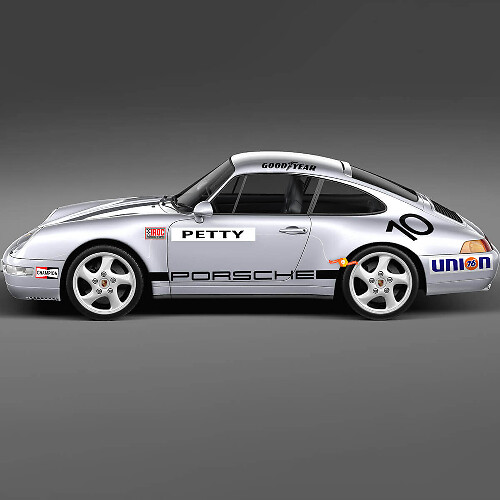 1974 Porsche 911 Racing Aufkleber-Set – klassische Vinylgrafiken zur Restaurierung und Individualisierung 2

