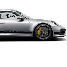 Markenspezifischer Seitlicher Vinyl-Streifen-Aufkleber Satz für Porsche 911_3