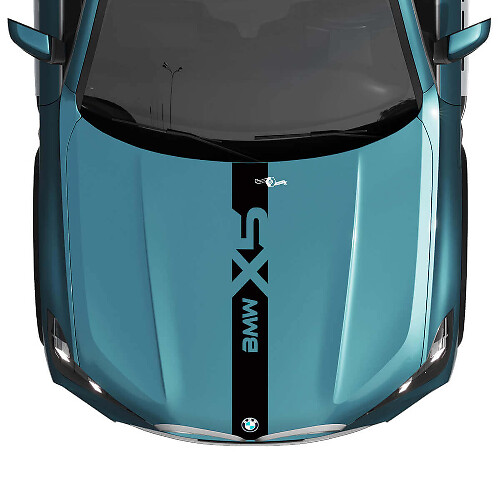 BMW X5 G05 Motorhaube Zentrale individuelle Streifen Aufkleber
