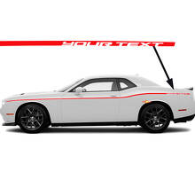 Custom dünnes Seitenstreifen-Vinyl-Decal-Kit für Dodge Challenger SXT 2015-2024_3