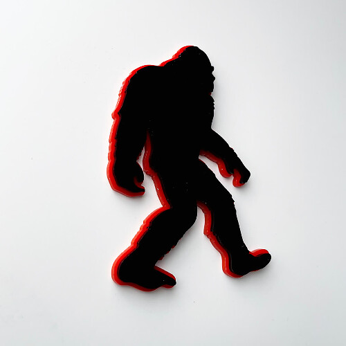 Bigfoot Sasquatch 3D Kotflügel Abzeichen Emblem