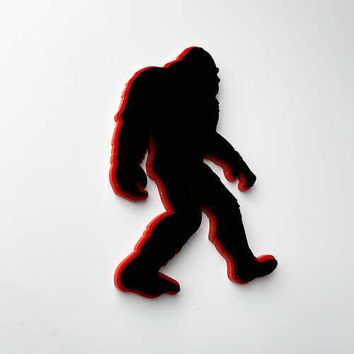 Yeti Sasquatch Bigfoot 3D Abzeichen Fender Abzeichen Emblem
