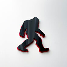 Bigfoot Sasquatch 3D Kotflügel Abzeichen Emblem_3