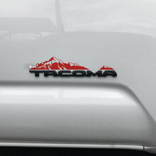 Toyota Tacoma Mountains Aufkleber über Abzeichen
 2