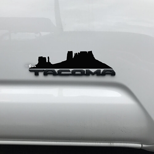 Toyota Tacoma Mountains Arizona Canyon Aufkleber Aufkleber über Abzeichen
