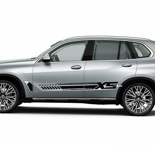 Dynamic Racing Seitenstreifen-Aufkleber-Set für BMW X5 G05 – individuelle Vinyl-Grafiken
