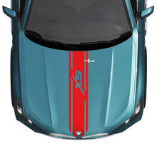 BMW X5 G05 Motorhauben-Aufkleber mit individuellem Streifen – Vinyl-Grafik für einen eleganten, sportlichen Look
 3