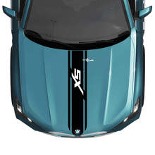 BMW X5 G05 Motorhauben-Aufkleber mit individuellem Streifen – Vinyl, 2 Farben
 2