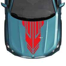 BMW X5 G05 Hood Custom Accent Stripe Aufkleber Strobe – Vinyl-Grafikaufkleber
 3