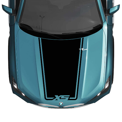 BMW X5 G05 Hood Custom Accent Stripe Aufkleber Strobe – Vinyl-Grafikaufkleber
