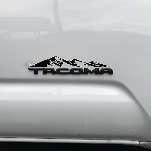 Toyota Tacoma Mountains Aufkleber Aufkleber über Abzeichen Tacoma 2
