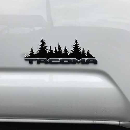 Toyota Tacoma Bäume Wald Aufkleber Aufkleber über Abzeichen Tacoma
