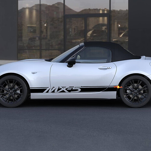 Mazda MX-5 Miata Seitenstreifen-Aufkleber – individueller Vinyl-Aufkleber
