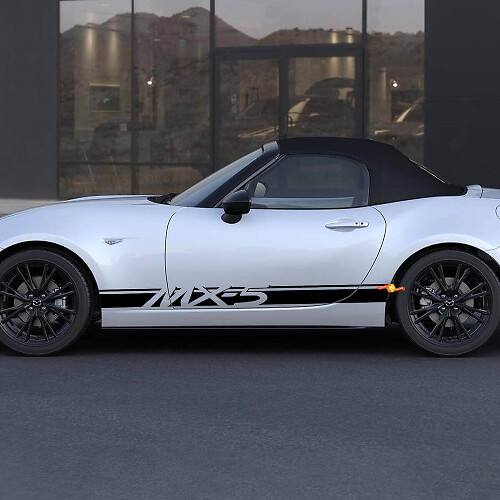 Mazda MX-5 Miata Seitenstreifen-Aufkleber – individueller Vinyl-Aufkleber
