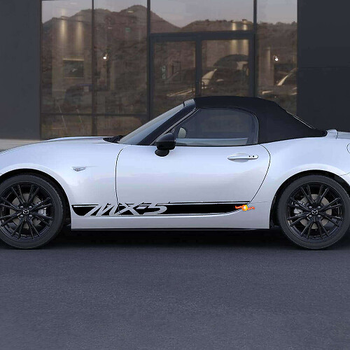 Akzentstreifen mit Logo Seitlicher Vinyl-Aufkleber für Mazda MX-5 Miata