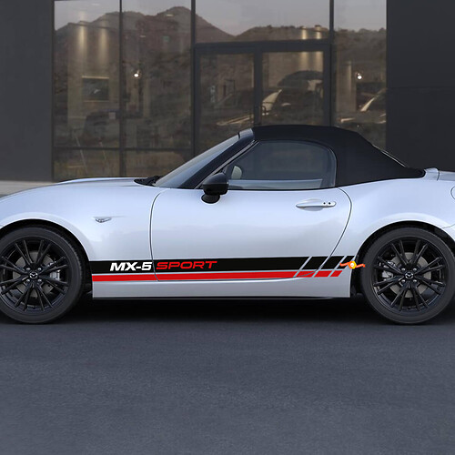 Mazda MX-5 Sport Miata Seitenstreifen-Aufkleber – individueller Vinyl-Aufkleber
