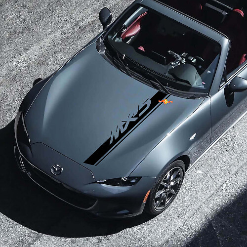 Mazda MX-5 Miata Hood Roadster Streifen-Aufkleber – individueller Vinyl-Aufkleber
