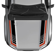 Toyota Land Cruiser Prado Hood Stripes Strobe Aufkleber Aufkleber – Zweifarbiges Vinyl-Grafik-Set
 2