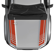 Toyota Land Cruiser Prado Hood Stripes Strobe Aufkleber Aufkleber – Zweifarbiges Vinyl-Grafik-Set
 3