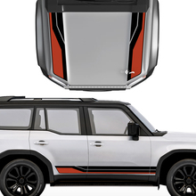 Toyota Land Cruiser Prado Motorhauben- und Seitenstreifen-Aufkleber – Vinyl-Grafik-Set
 2