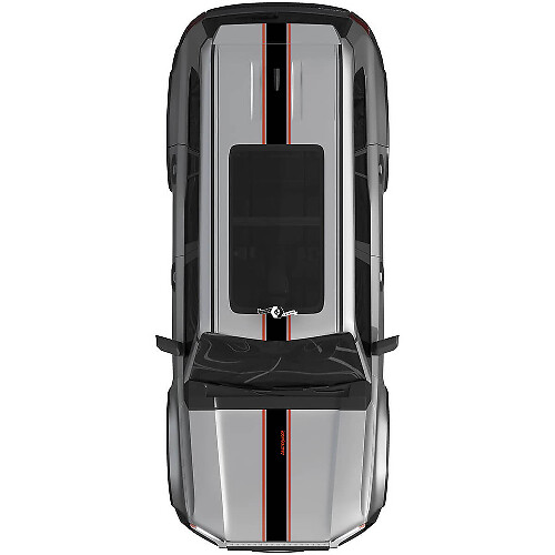 Toyota Land Cruiser Prado Aufkleber für Motorhaube und Seitenstreifen im Sportstil – Vinyl-Grafik-Set 2
