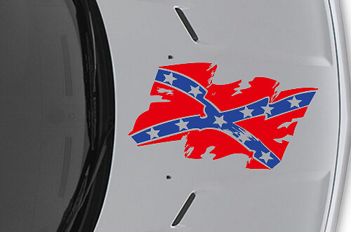 General Lee Stil Konföderiertenflaggen Motorhauben Vinyl-Aufkleber für Autos